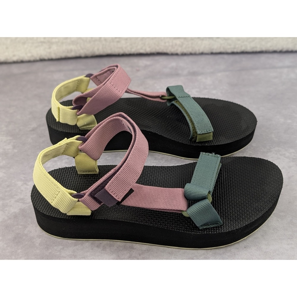 Teva Midform Universal Retro Multi Platform Sandals 1090969 Womens 8 New - Picture 3 of 6